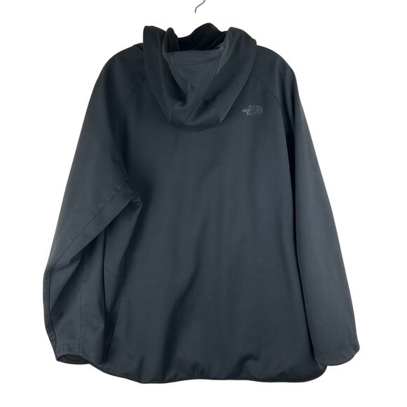 The North Face Womens WindWall Jacket Size XXL Black Softshell Fleece Lined Coat - Picture 2 of 9